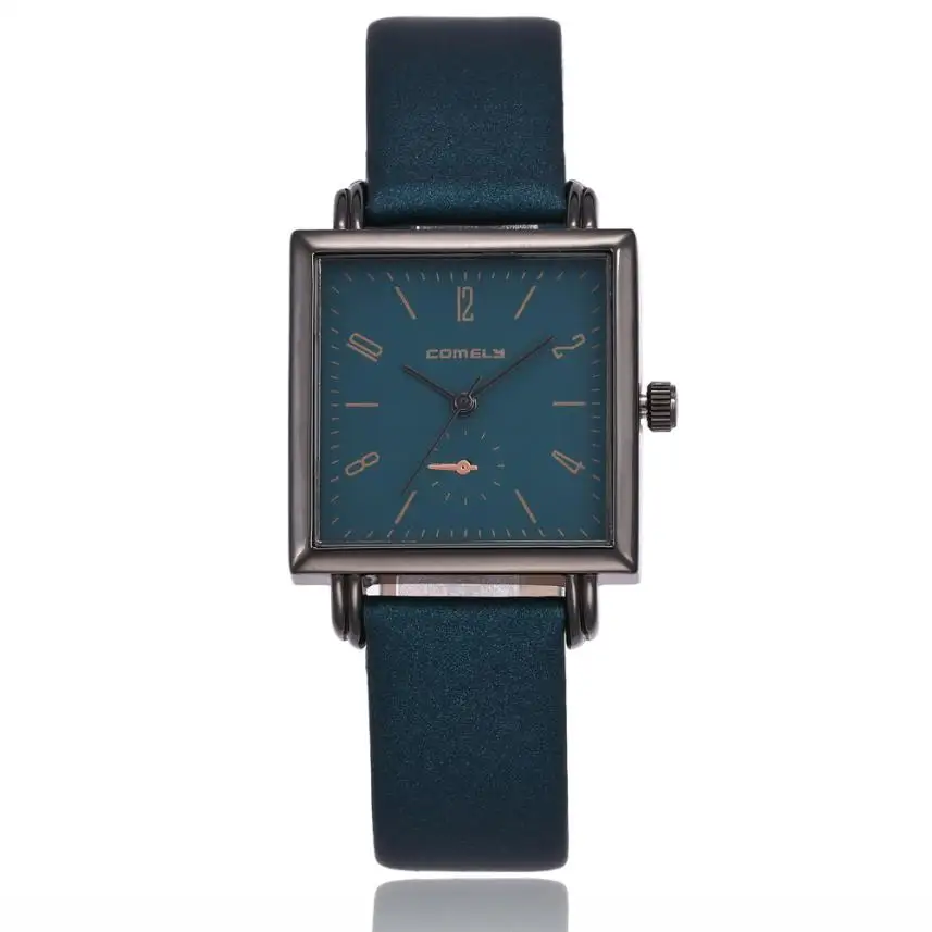 

Women Fashion Leather Band Analog Quartz Square Wrist Watch Watches Women Digital JA02 Drop Shipping