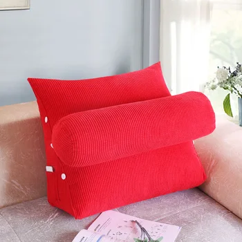 

2017 Hot Sell Bed Triangular Cushion Sofa Big Pillow Bedside Lumbar Chair Backrest Lazy Pillow Back Pillow Winter