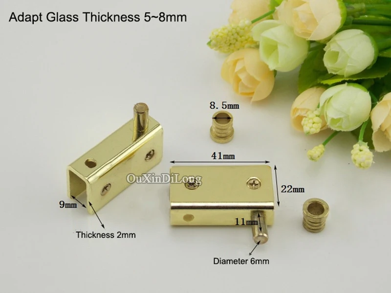 Абсолютно новые 5 пар шарнирных петель для стеклянной двери из нержавеющей стали