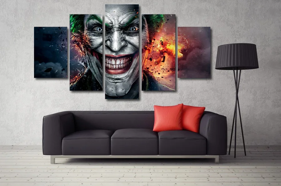 Joker and Batman Poster Painting HD Print on Canvas Home Decor Wall Art Picture Joker and Batman Poster Painting HD Print on Canvas Home Decor Wall Art Picture