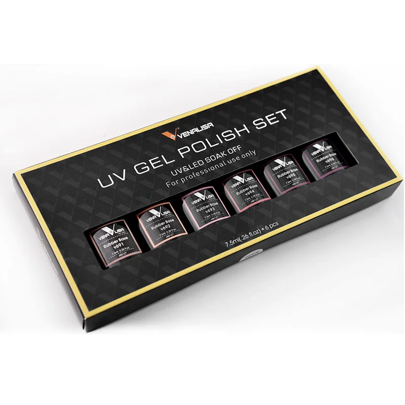 2019 Venta caliente Venalisa juego de Arte de uñas 7,5 m UV secado rápido barniz Goma Base capa superior color Gel esmalte de uñas 2019 Venta caliente Venalisa juego de Arte de uñas 7,5 m UV secado rápido barniz Goma Base capa superior color Gel esmalte de uñas