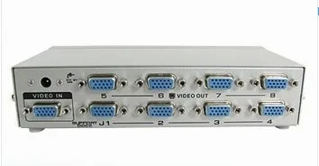 Новый 250 МГц 1 в 8 выход порт VGA сигнал Видео сплиттер обмен для ПК LCD | Компьютеры и
