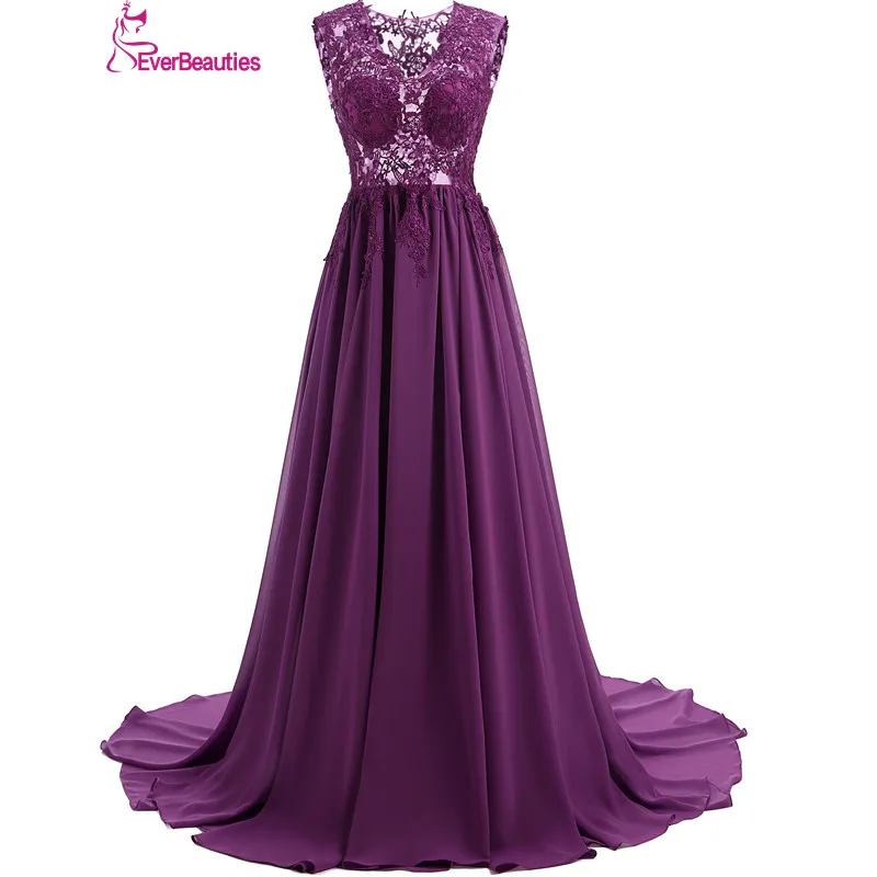 Elegant Evening Dresses Long 2019 Sexy Backless V-Neck Floor Length Chiffon with Top Lace Robe De Soiree kaftan Elegant Evening Dresses Long 2019 Sexy Backless V-Neck Floor Length Chiffon with Top Lace Robe De Soiree kaftan