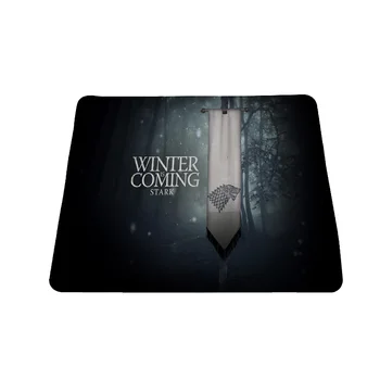

Background Game Of Thrones Stark Winter Is Coming Anti-Slip Rectangle Mouse Pad Overlock Edge 22*18cm and 25*29cm