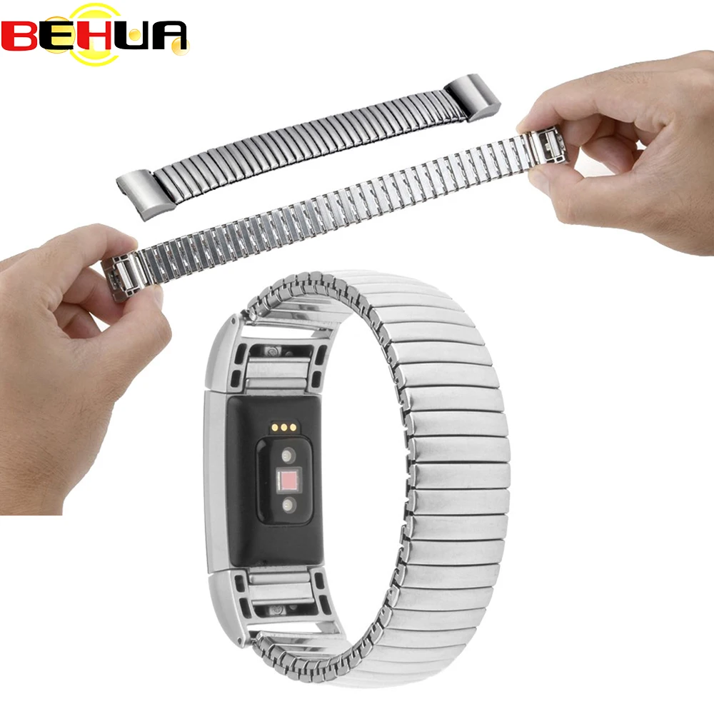 Металлический браслет из нержавеющей стали для браслета Fitbit Charge 2 Магнитный