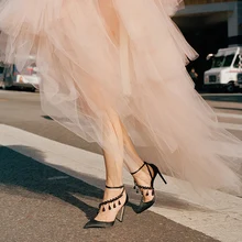 Feminine Pumps Pointed Toe Silk Fabric Shoes Crystal Drops Pointed Toe Sexy Black Cover Heel Ankle Buckle Stiletto Dress Pumps цена Feminine Pumps Pointed Toe Silk Fabric Shoes Crystal Drops Pointed Toe Sexy Black Cover Heel Ankle Buckle Stiletto Dress Pumps цены онлайн