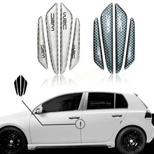4pcs carbon fiber Car Styling Door Decoration Strip General Car Crash Bar Anti-Rub Protection Stickers Accessories HA10697