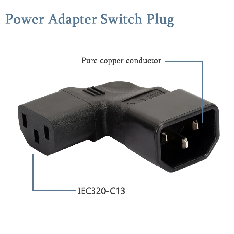 IEC320 C14 для C13, IEC320 C13 адаптер питания для C14 правая кривая Мужской Разъем ToFemale шасси конверсионная вкладка