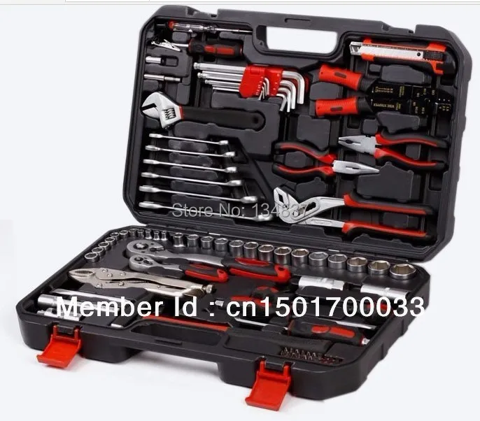 84pcs machine maintenance hand tool sets , tool kits , car or machine