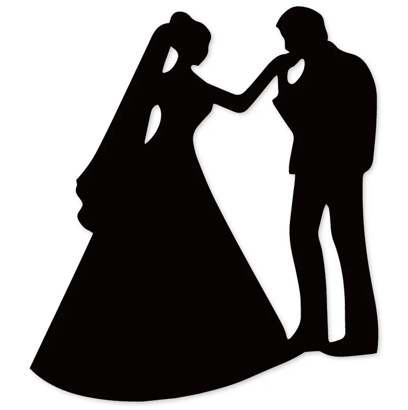 

ForeWan Metal Cutting Dies Bride Groom Border Stencil for Scrapbooking Card Making 2019 New Etched Embossing Die Cuts
