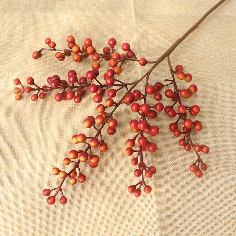 Artificial Berries Branch Plastic Fake Flowers