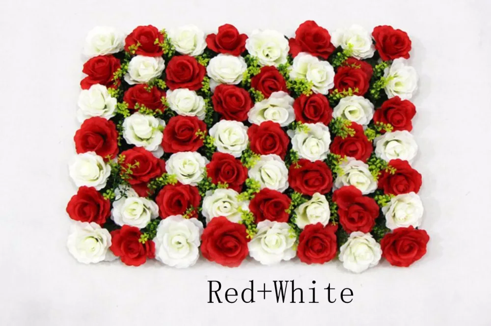 60*40cm Artificial Rose Flowers Plastic Lawn For Wedding Party Home Office Venue Decoration Arch Making