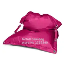 Couverture seulement pas de remplissage-chaise longue de sac de haricot extérieur rose, meubles de salon, grand hamac de plage, chaises de sac de haricot confort