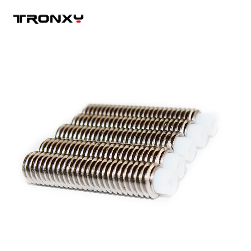 Tronxy 3D принтер экструдер M6 * 25 мм труба с резьбой 5 шт./лот тефлон горло impressora 3d prusa i3