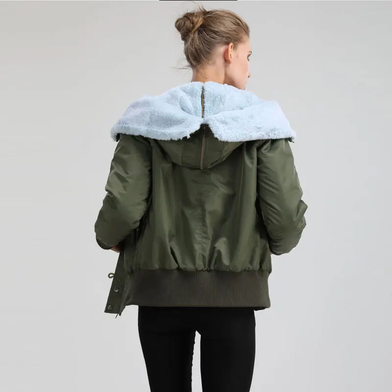 Boomber Vent L'eau 2017 Arrivée Veste Split Chapeaux À Nouvelle Imperméable Courte Parka Hiver Et Femmes Spécial Vert 1xqxHgwU