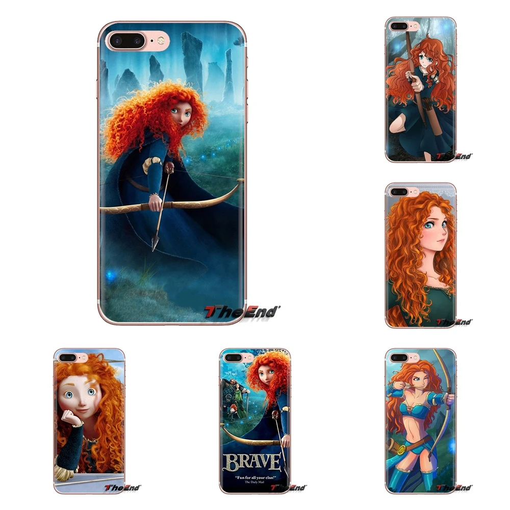 

Transparent Soft Shell Covers girl Brave Merida For Xiaomi Redmi 4A S2 Note 3 3S 4 4X 5 Plus 6 7 6A Pro Pocophone F1