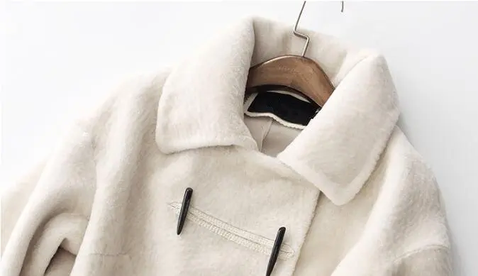 Vestes Agneau Fourrure Qualité 2018 Moutons Parkas Beige Épais Tonte Yolanfairy Hiver Véritable Manteau Des Mujer Top De Automne Chaud Mf575 Femmes shrdCxtQB