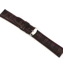 Новая мода 18~ 22 мм кожаный ремешок стальной пряжкой наручные часы мягкие тренажеры Podometre# ZH