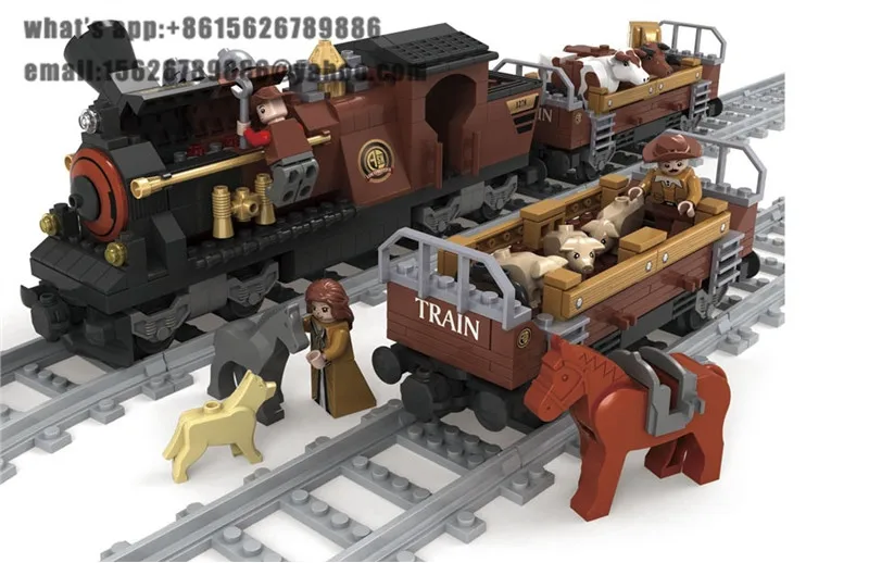 Ausini building block set compatible with lego transportation train 004 3D Construction Brick Educational Hobbies Toys for Kids block-set : image Ausini building block set compatible with lego transportation train 004 3D Construction Brick Educational Hobbies Toys for Kids block-set
