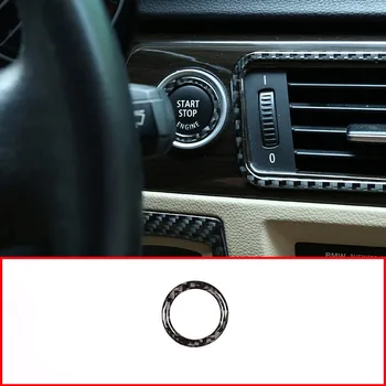 

Epoxy Carbon Fiber Car Start Stop Engine Button Ring Trim For BMW 3 Series E90 E92 2005-2012 Accessories