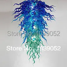 Синие и зеленые большие современные люстры нового дизайна