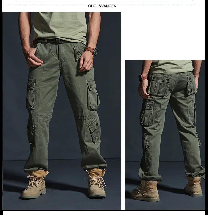 Мужские многокарманные брюки армейские военные брюки мужские штаны-карго для мужчин военные камуфляжные Стильные повседневные брюки плюс