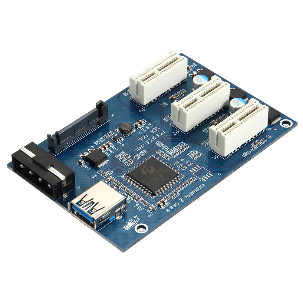 Высокое качество PCI e Express 1X до 3 портов переключатель мультипликатор концентратор