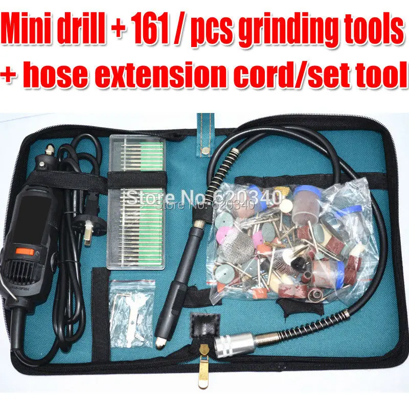 Rotary Grinding Tool Grinder+hose Extension Cord+30/pcs Grinding Head+