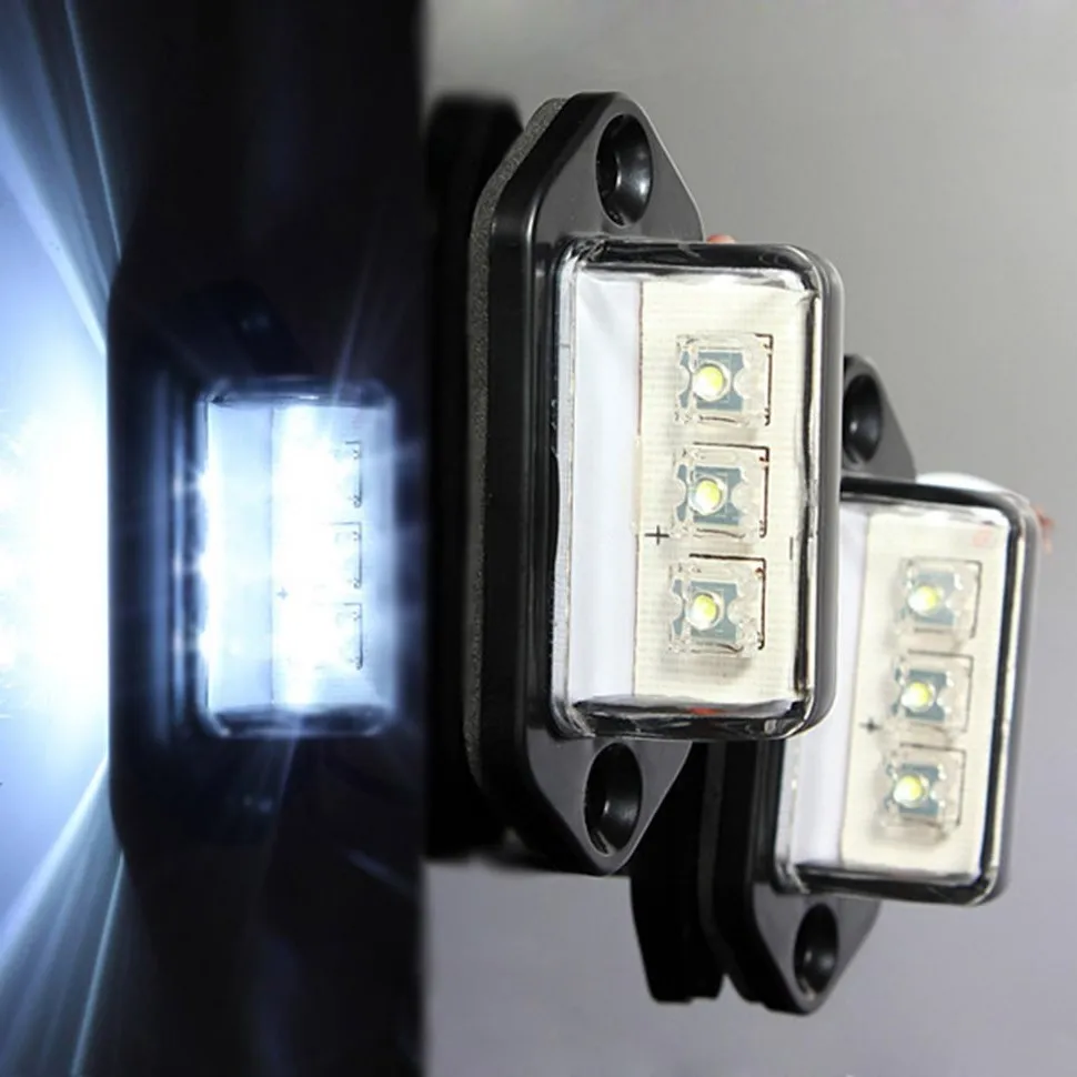 

8pcs LED Rear License Number Plate Light Lamp Truck Boat Caravan Trailer 12/24V