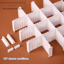 Partição de gavetas para combinação, frete grátis, grade de acabamento, separador de gavetas, partição de armazenamento e partição de plástico