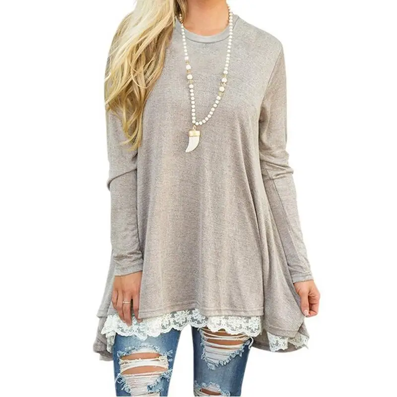 Casual-Work-Clothes-Women-Blouses-And-Tops-Loose-Shirts-Autumn-Winter-2017-Basic-Lace-Up-Shirt (3)