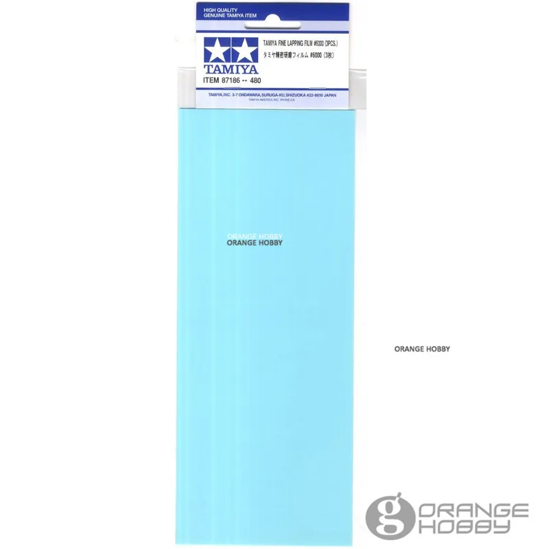 

OHS Tamiya 87186 Model Grinding Sandpaper P6000 Ultra Fine Lapping Film (3pcs) Hobby Finishing Tools Accessory
