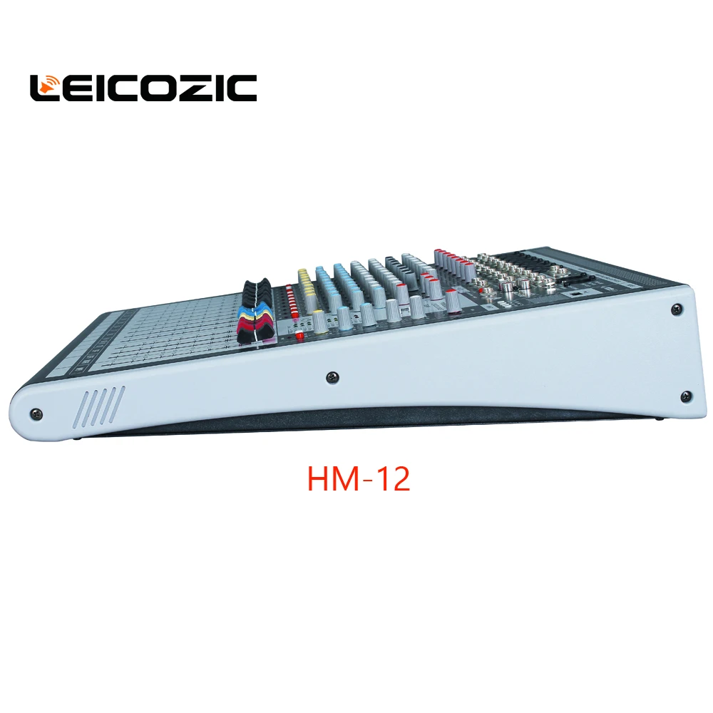 Leicozic HM12-USB аудио микшер цифровой процессор эффектов аудио Профессиональный микшерный пульт караоке микшер сцены смесители live