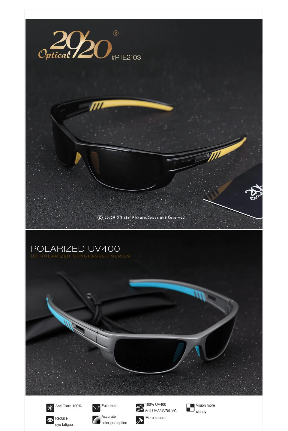 Бренд прибытия мужчины солнцезащитные очки дизайнер HD поляризованные черные очки мужские очки Gafas cuculos De Sol PTE2103