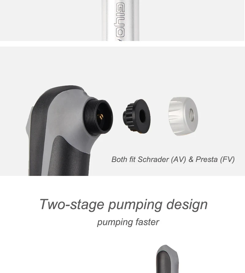 GIYO велосипедный воздушный насос Presta sch клапан шины Надувное MTB Дорожный велосипед Велоспорт мини ручной насос для велосипеда bomba de ar bicicleta