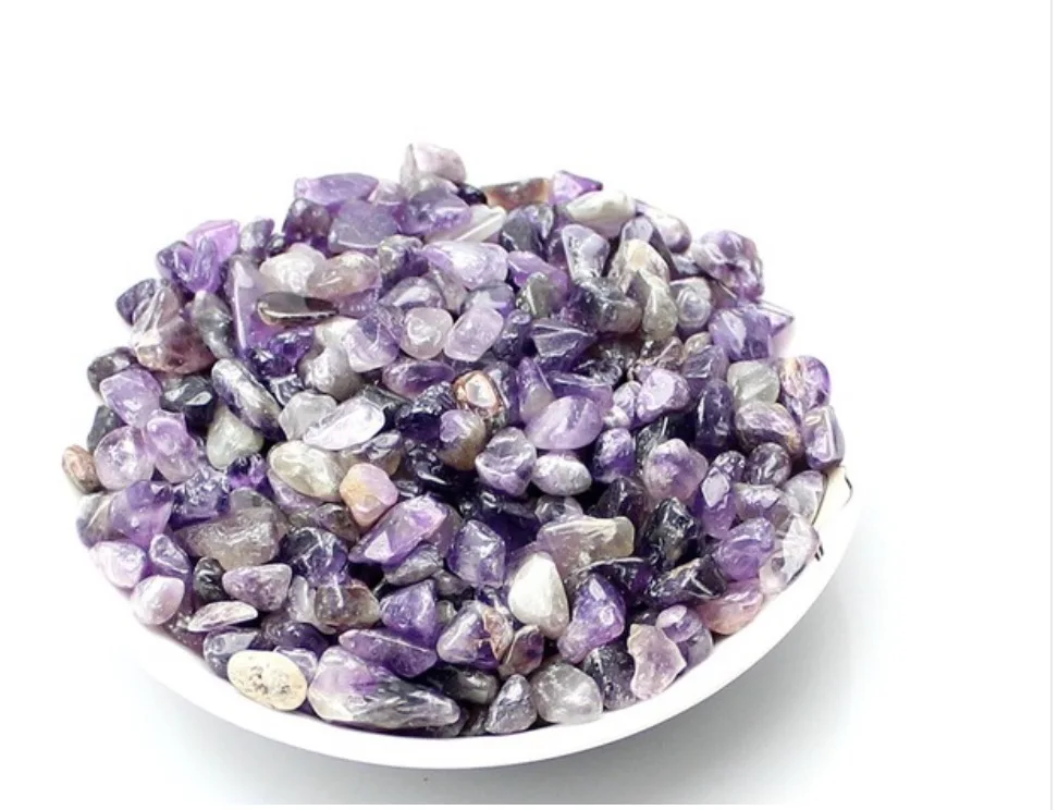 Natural amethyst aquarium decoration gravel bulk raw ore amethyst