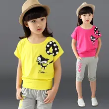 Новинка модный летний детский костюм рубашка и штанишки 2 предмета комплект одежды для малышей малый рост 110-170