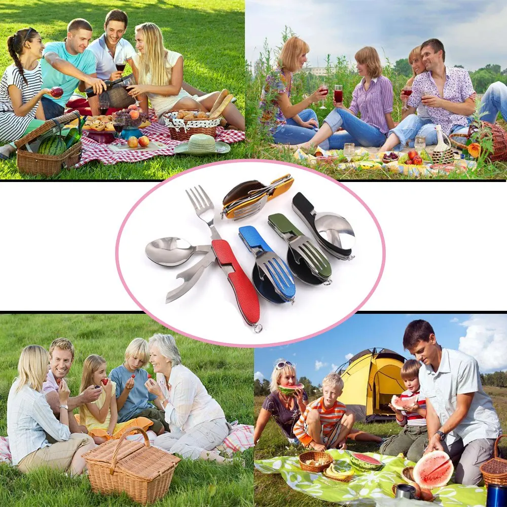 CAMPING FORK SPOON FORK (10)