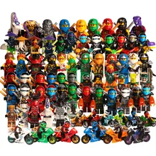 Ninja Kai Jay Zane Cole Lloyd Carmadon With Tornado Motorcycle Compatible With LegoINGlys Ninjagoes figures Building