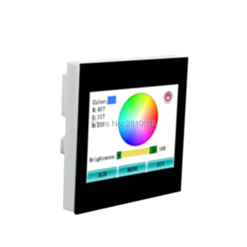 

400 pcs/lot Touch screen full color controller Capacitive touch led rgb controller DC 12-24V rgb led controller for led lamps