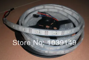 

5m WS2811 LED digital strip,30leds/m with 30pcs WS2811 built-in the 5050 smd rgb led chip,waterproof in silicon tube,DC5V input