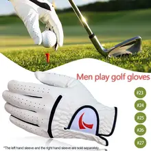 Левый/правый дышащие мужские перчатки под плащ для гольфа профессиональные мужские дышащие перчатки из овчины все кожаные перчатки