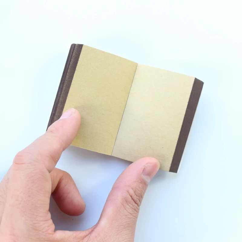 

Domikee Vintage classic office school mini pocket kraft notebooks travler jouranal stationery supplies,can tear,120sheets