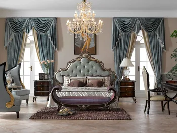 

England design leather bedroom set 0402-A001