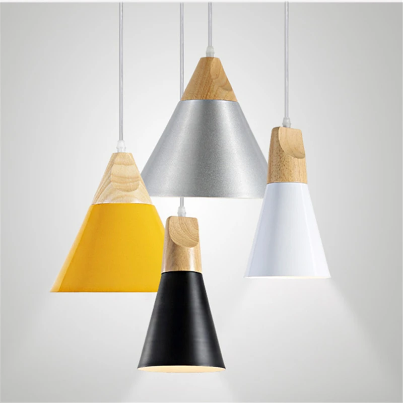 Lighting Contemporary Modern Promotion For Promotional Black White Yellow Silver Aluminum Pendant Light Modern Dinning Lighting Fixture Nordic Contemporary Design Kitchen Pll 731