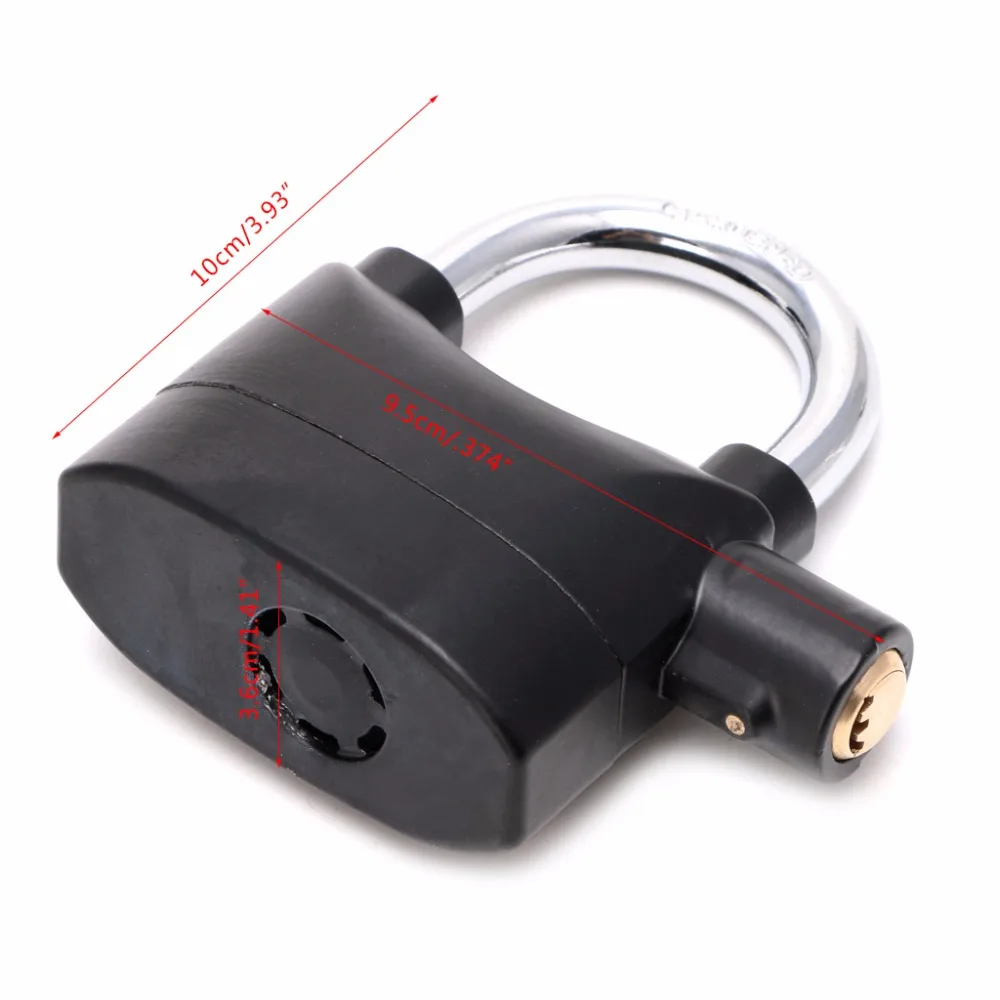 Водонепроницаемый замок сирена для мотоцикла велосипеда с коротким светом|lock for