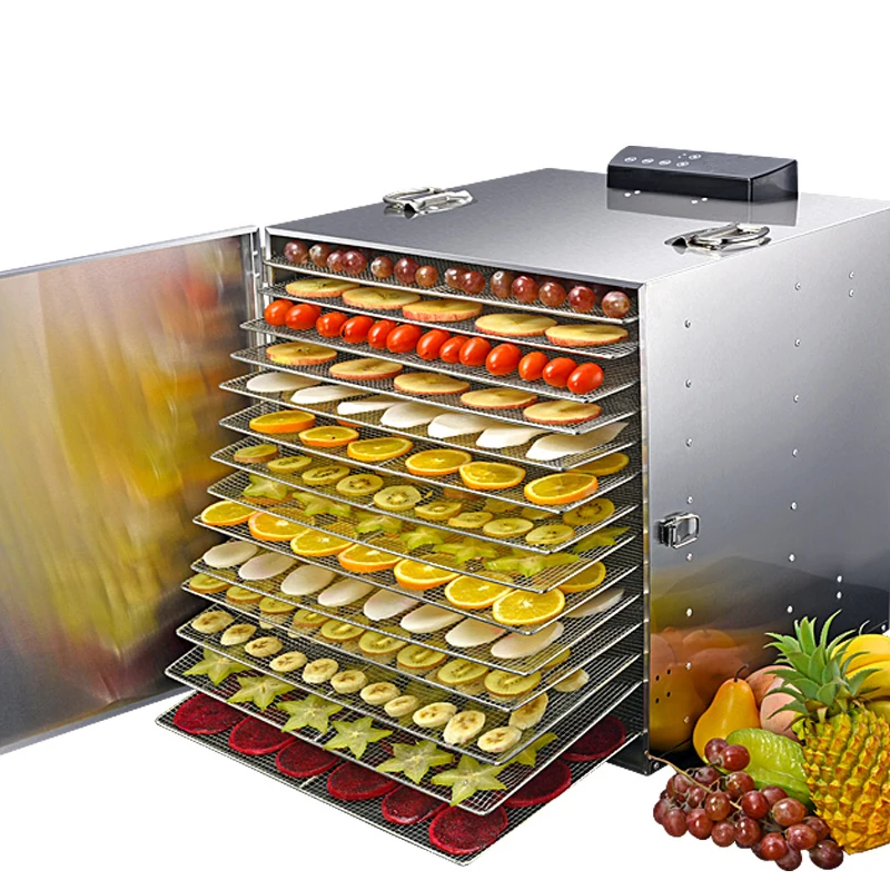

Home Food Fruit Dryer Fruit and Vegetable Pet Meat Air Dried Dehydration Machine Commercial 15 Layers Dehydrator