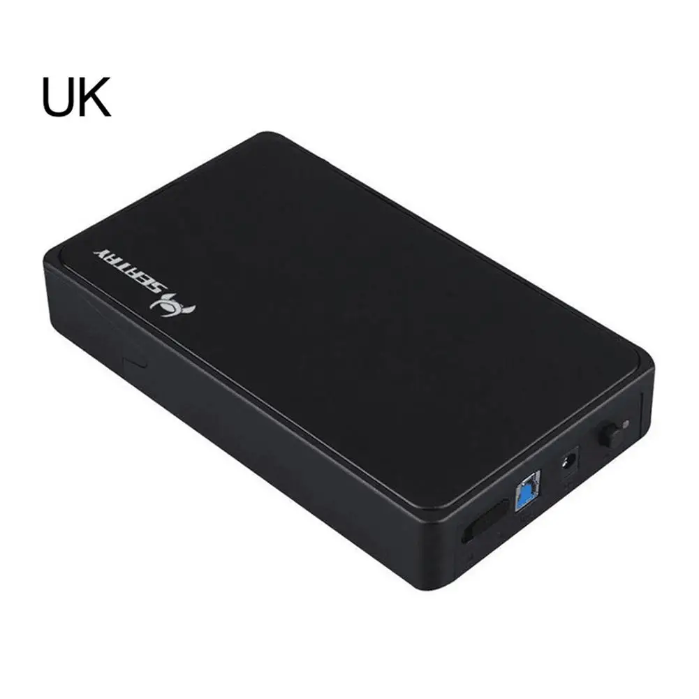 

USB3.0 3.5-inch SATA High-tech Mobile Hard Disk Case SSD Solid State Drive High Speed No Need Screw And Tools (US Regulations)