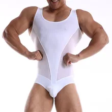 Новое мужское сексуальное удобное нижнее белье, мужские подтяжки трусы боди, Мужская футболка