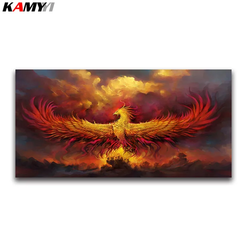 

5D diy diamond Painting Cross Stitch kits arts and crafts Diamond Embroidery Mosaic pattern Phoenix decor picture wall sticker